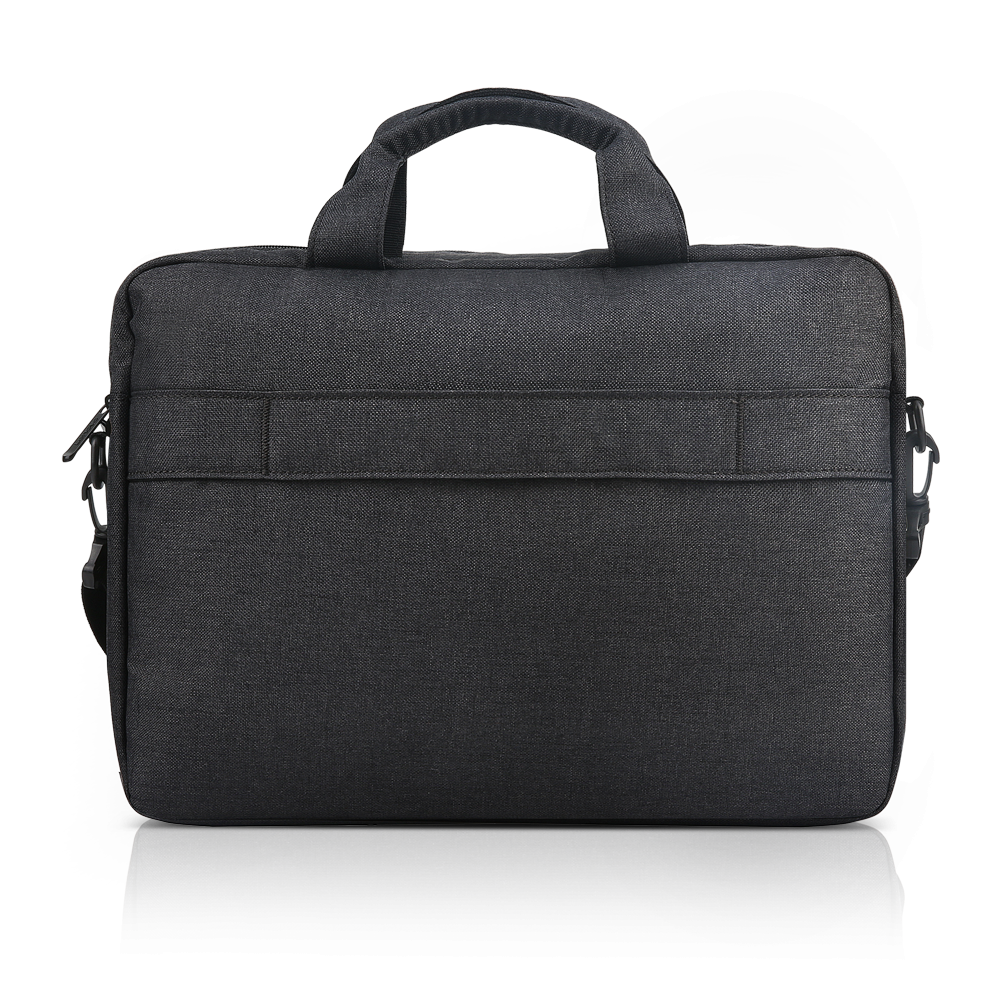 Geanta laptop Lenovo Casual Toploader T210, 15.6", Black, rezistent la apa, compartiment accesorii, compartiment laptop captusit, Material: Textil, Dimensiuni externe: 362 x 22 x 250 mm, Greutate: 465g
