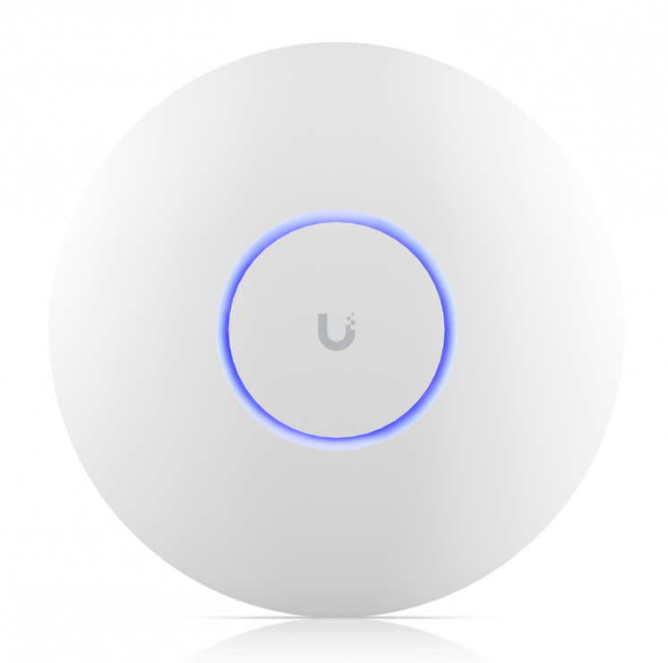 Ubiquiti U7-PRO WI-FI 7 Access Point, Dimensiuni: Ø206 x 46 mm, Polycarbonat, metal, Interfata: 1 x 1/2.5 GbE RJ45 port, Alimentare PoE+, Standarde wireless: 802.11a/b/g/n/ac/ax/be, 300+ clienti.