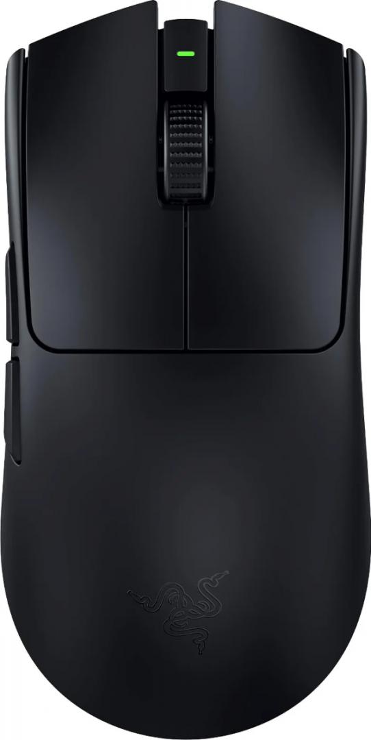 Mouse Razer Viper V3 Pro, rezolutie maxima 35000 DPI, durata de viata baterie pana 95 hours la 1000 Hz, pana la 62 pre la 2000 Hz, pana la 40 ore la 4000 Hz pana la ore la 8000 Hz, negru