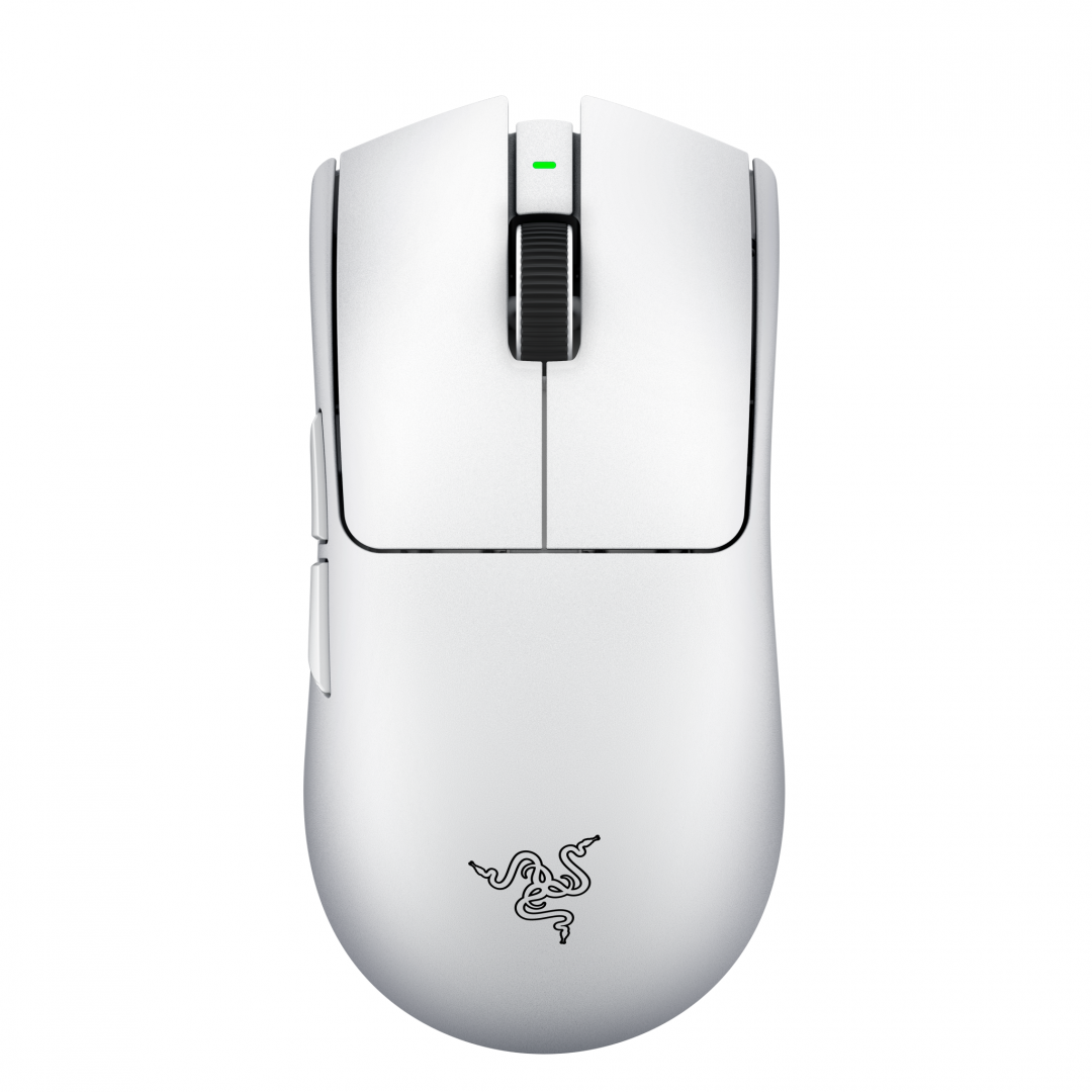 Mouse wireless Razer Viper V4 Pro, Razer™ Focus Pro 50K Optical Sensor Gen-3, durata de viata baterie pana la 180 ore, switch Razer™ Optical Mouse Switches Gen-4, alb