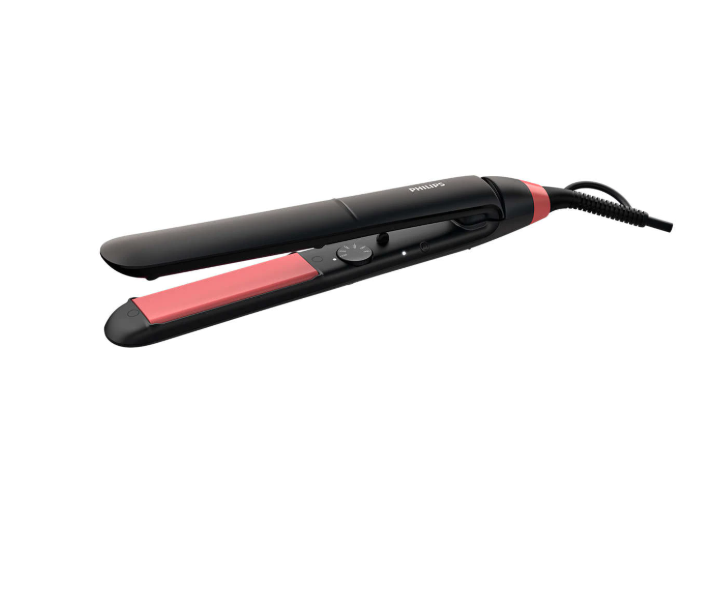 Placa de par PHILIPS StraighCare Essential BHS376/00, Tehnologie ThermoProtect, Placi cu infuzie de cheratina, Negru, L x A x I (mm) 54x346x90