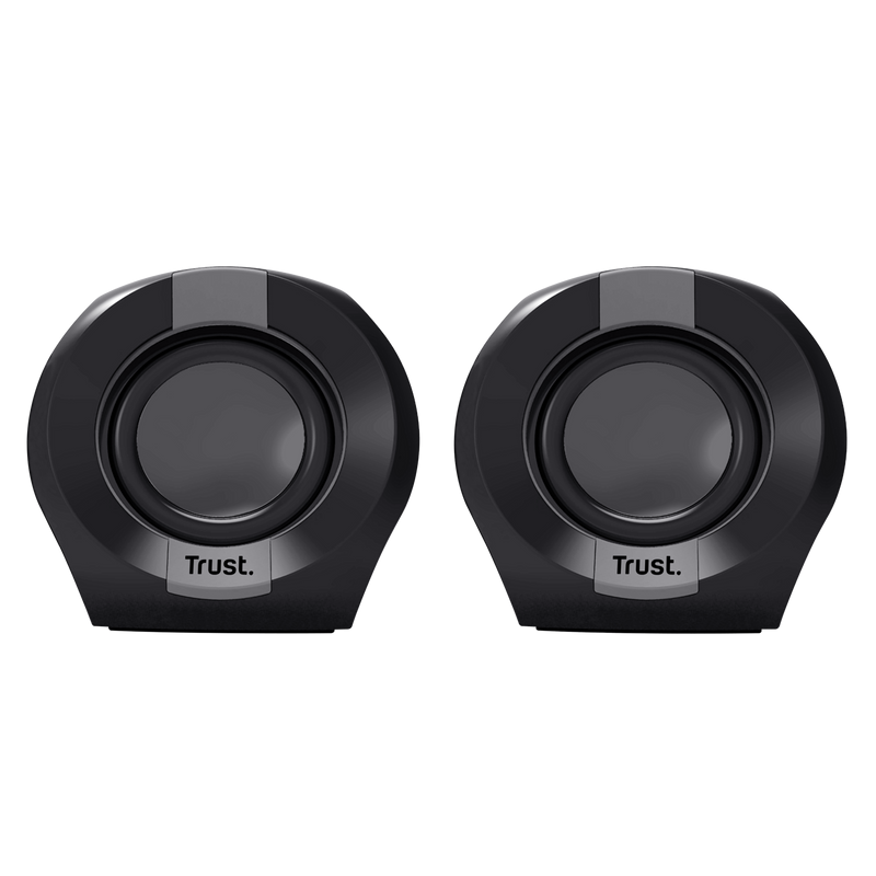 Boxe Trust Polo 2.0 cu fir, putere maxima 8W, audio input 3.5mm, negru