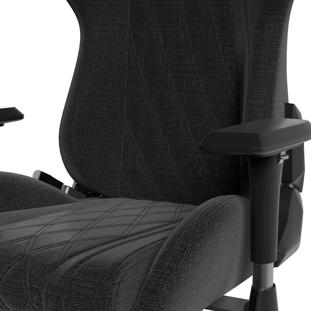 Scaun Gaming Hator Darkside 3M Fabric, pana in 120 kg, Negru