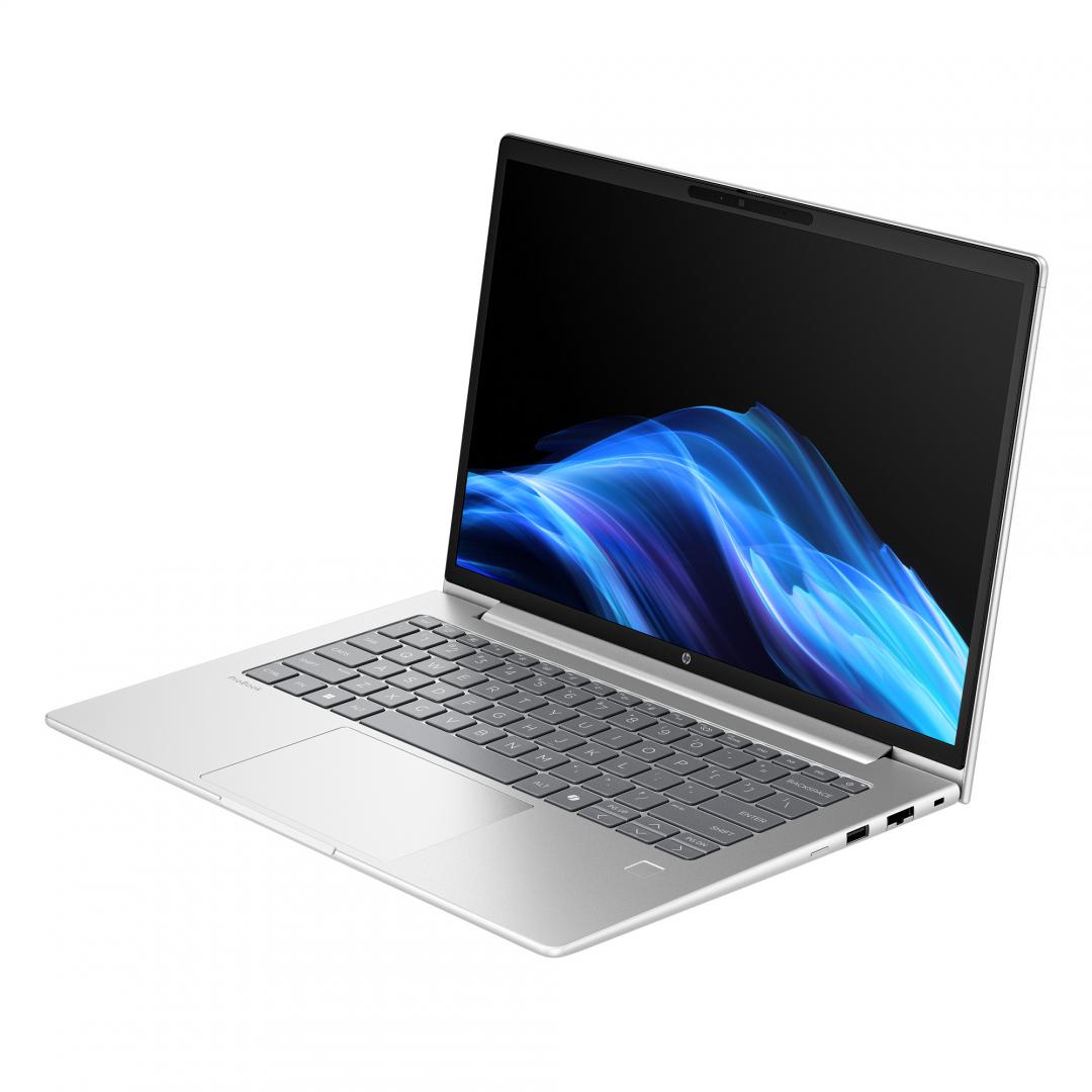 Laptop HP ProBook 4 G1i cu procesor Intel Core U5-225U 12-Core (1.7GHz, up to 4.8GHz, 12MB)- 12 NPU TOPS, 16.0 inch WUXGA, 16GB DDR5, SSD 512GB PCIe NVMe, Intel Graphics, Windows 11 Pro 64bit, AI PC(<40 TOPS), Pike Silver, 1yw