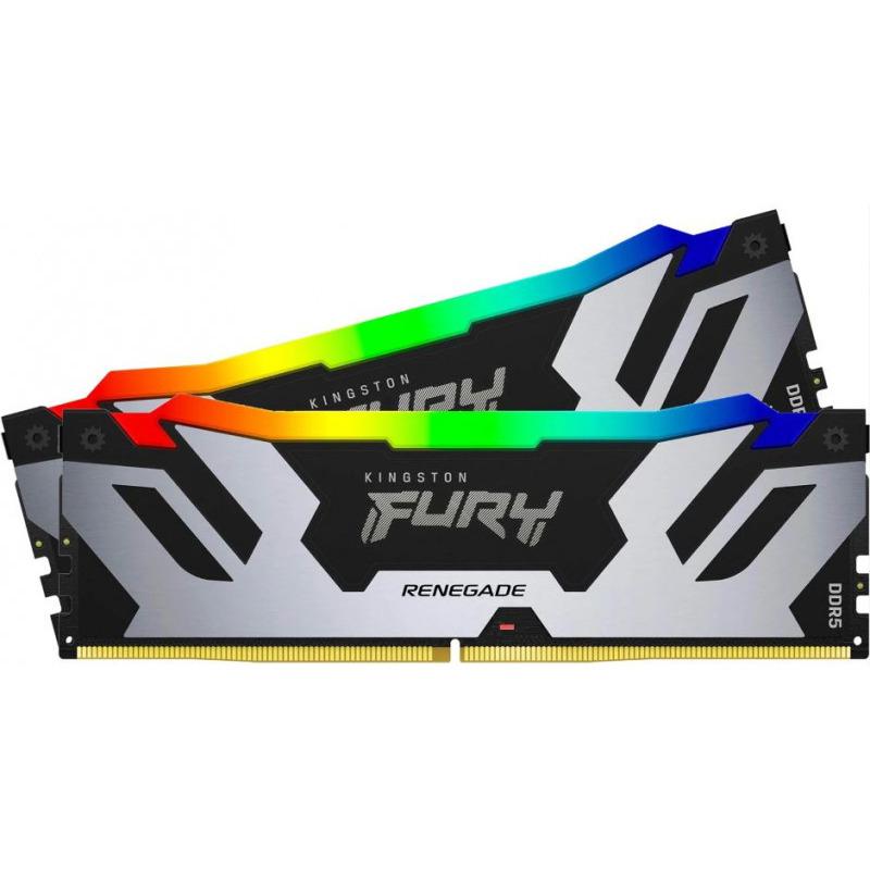 Memorie RAM Kingston DIMM, DDR5, 32GB, CL32, 6400MHz. kit of 2 Fury Renegade RGB