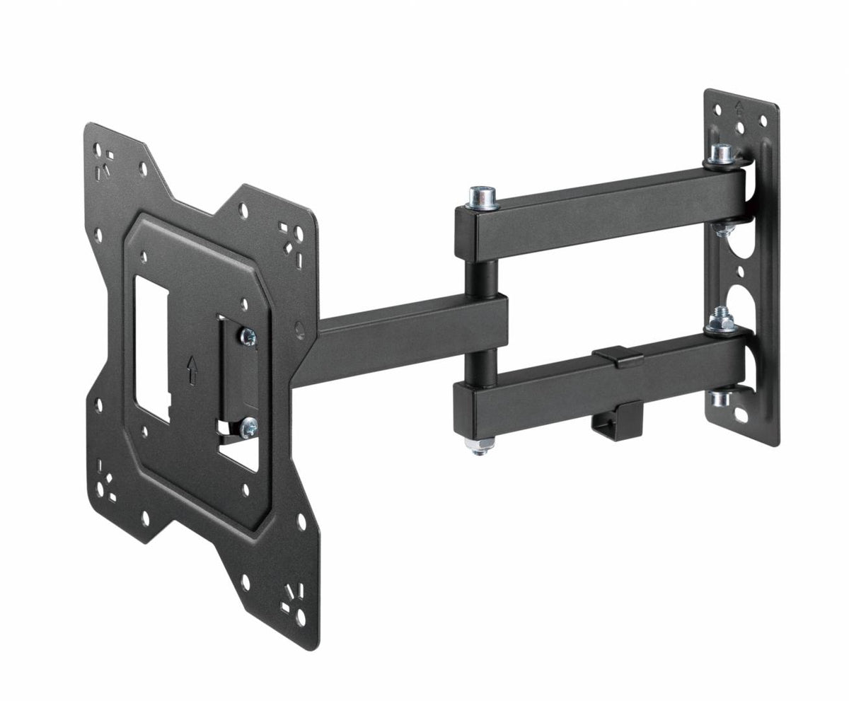 Suport de perete Akai cu inclinatie +3/-10°, diagonala display 23"-43", VESA min. 100x100, VESA max. 200x200, suporta pana la 30kg, distanta fata de perete MAX 378mm, negru