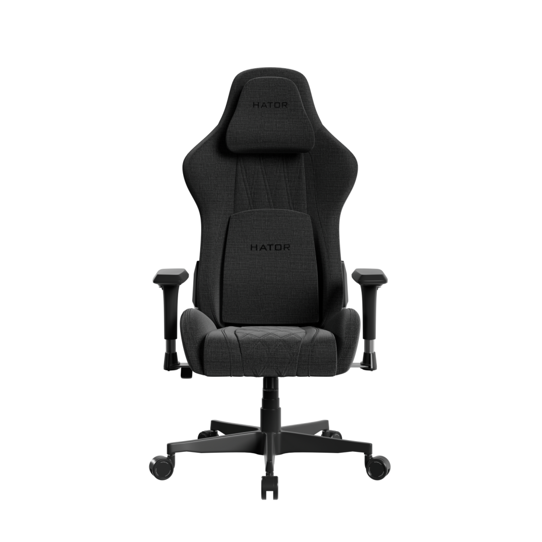 Scaun Gaming Hator Darkside 3M Fabric, pana in 120 kg, Negru