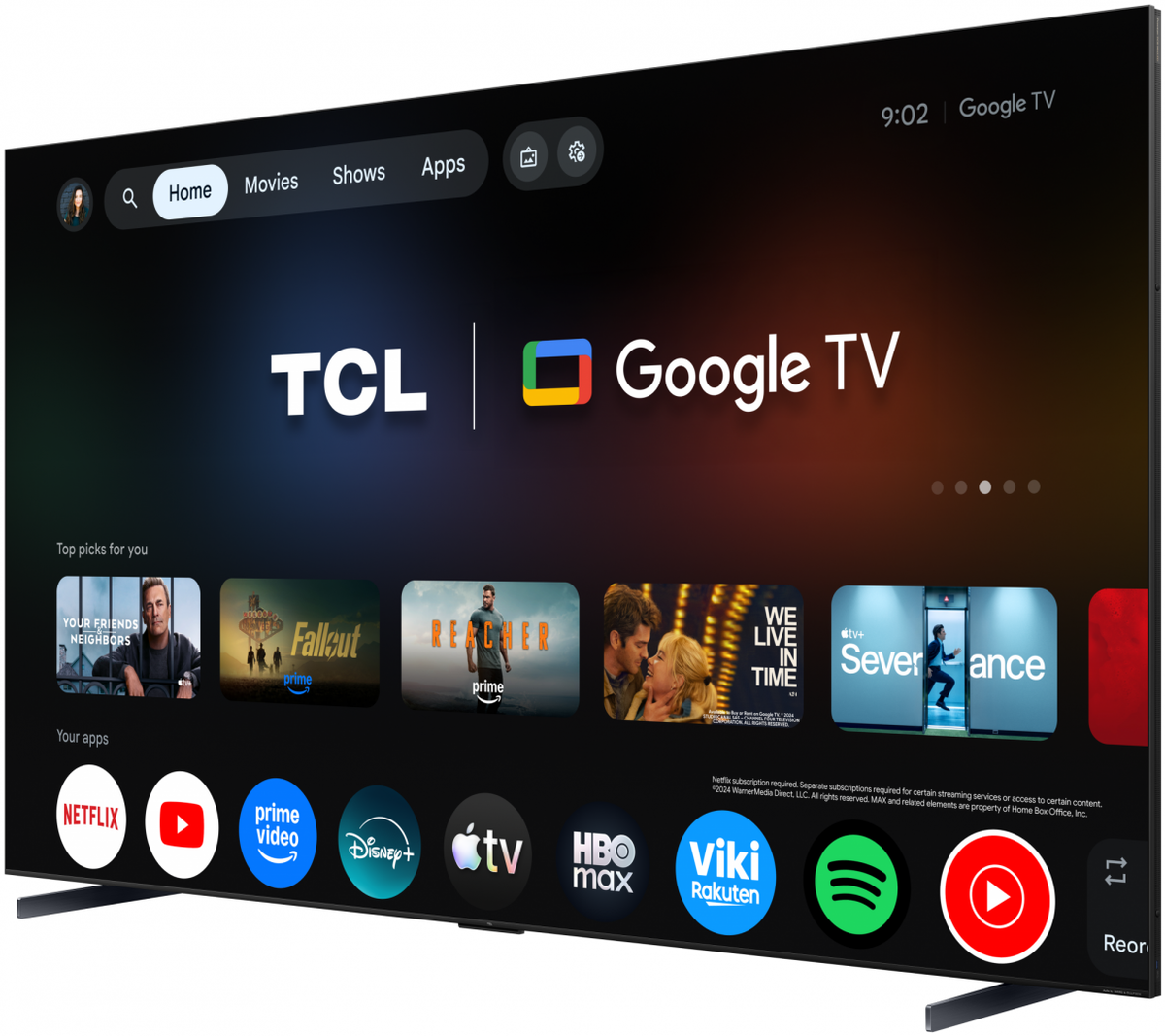 Televizor TCL RGB-MiniLed 115RM9L, 292 cm, Smart Google TV, 4K Ultra HD, 144Hz, Bang & Olufsen, Clasa D (Model 2026)