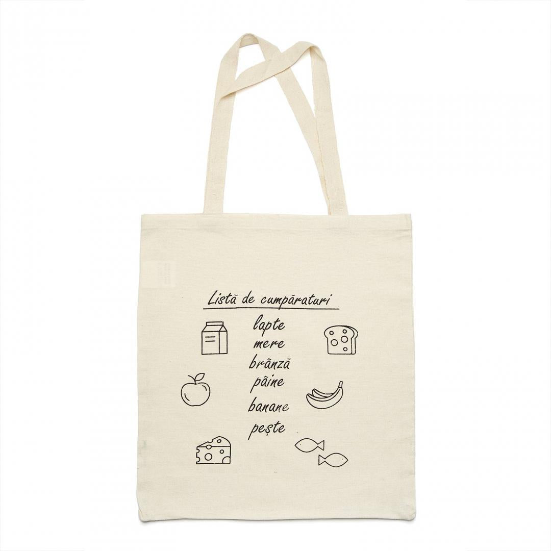 Sacosa Heinner cumparaturi bumbac cu print