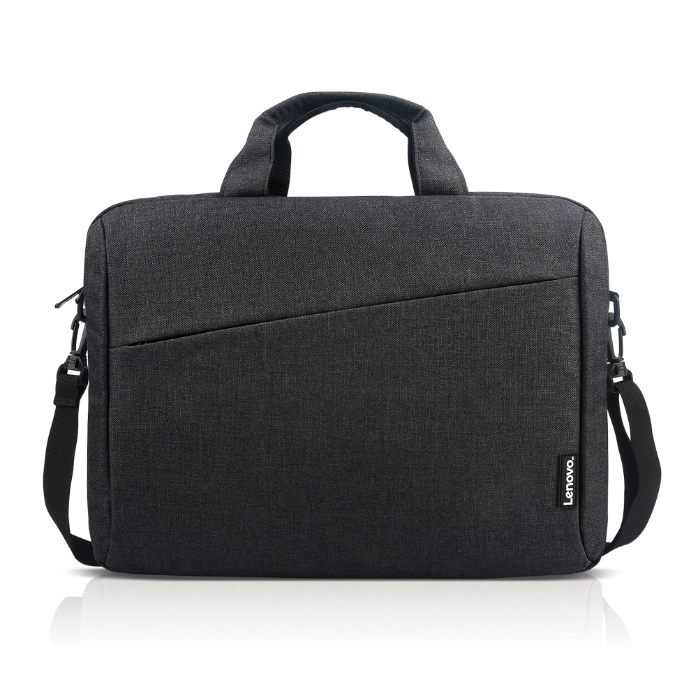 Geanta laptop Lenovo Casual Toploader T210, 15.6", Black, rezistent la apa, compartiment accesorii, compartiment laptop captusit, Material: Textil, Dimensiuni externe: 362 x 22 x 250 mm, Greutate: 465g
