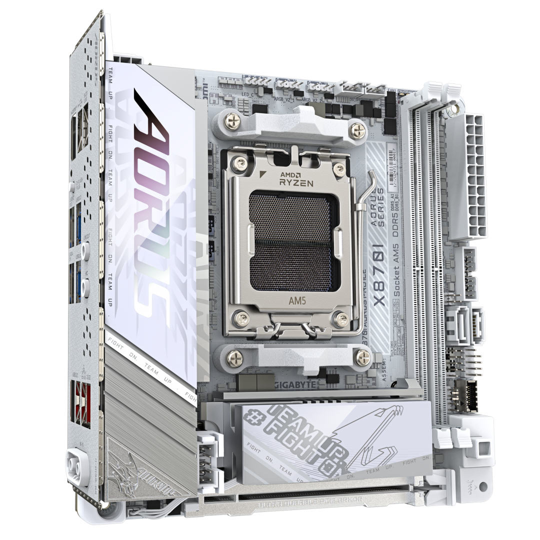 Placa de baza Gigabyte X870I AORUS PRO ICE, Socket AM5, DDR5, Mini-ITX