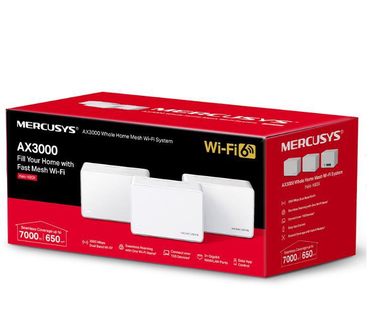 Router wireless MERCUSYS HALO H80X, WIFI 6, Mesh, Dual Band