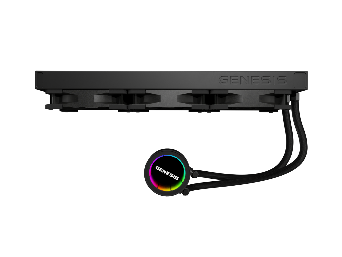 Cooler Procesor GENESIS HYDRIA 360 ARGB NEGRU, dimensiune radiator 397x120x27mm, 3 ventilatoare ARGB, Viteza ventilatoare: 500-1550 RPM, Airflow ventilatoare: 80 CFM, Suport AMD: AM4/AM5, suport INTEL: LGA 1151/1156/1150/1200/1700/1851