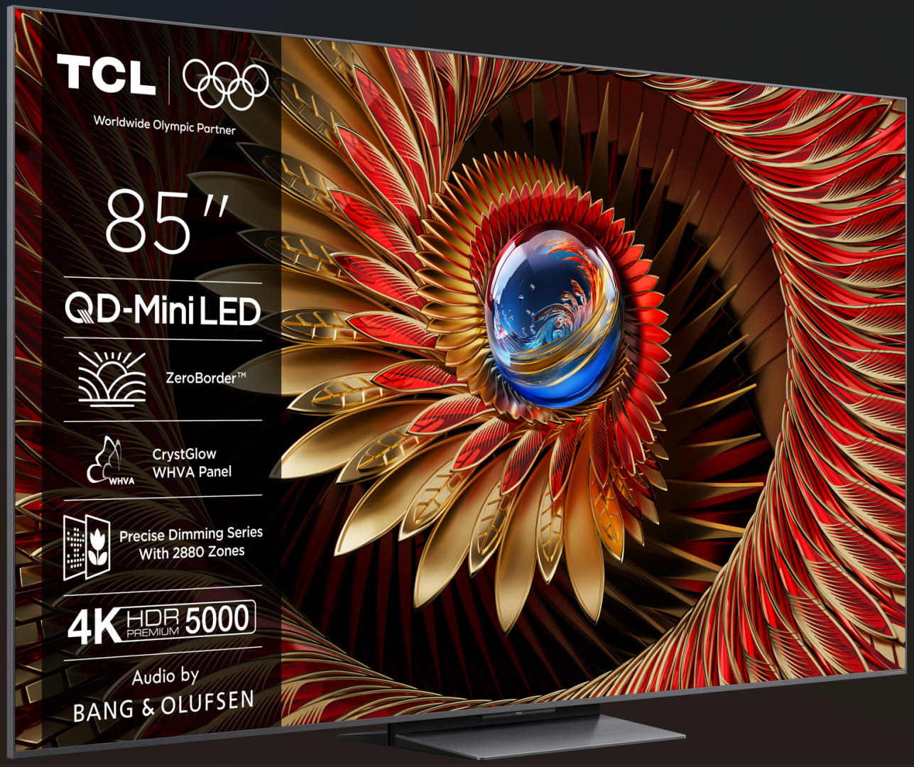 Televizor TCL Mini LED 85Q8C, 215 cm, Smart Google TV, 4K Ultra HD, (Model 2025)