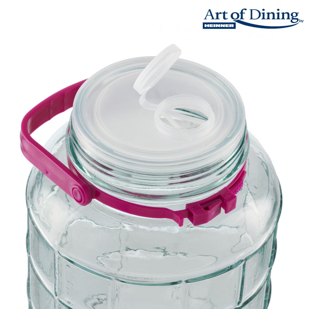 BORCAN STICLA CU CAPAC PLASTIC 5L ,ART OF DINING BY HEINNER