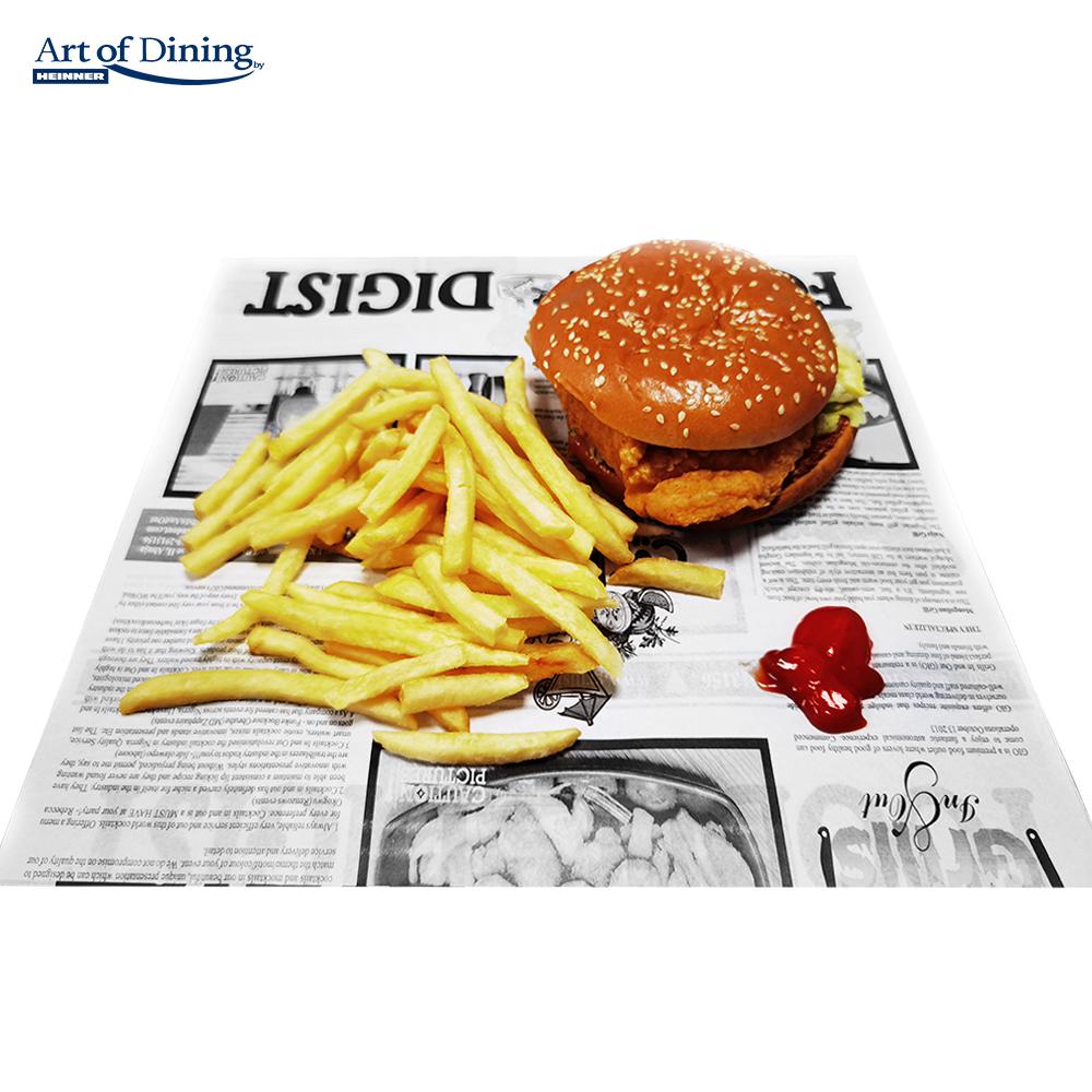 SET 500 BUCATI HARTIE IMPERMEABILA REZISTENTA LA GRASIME TIP ZIAR, 200 x 250 MM, ART OF DINING