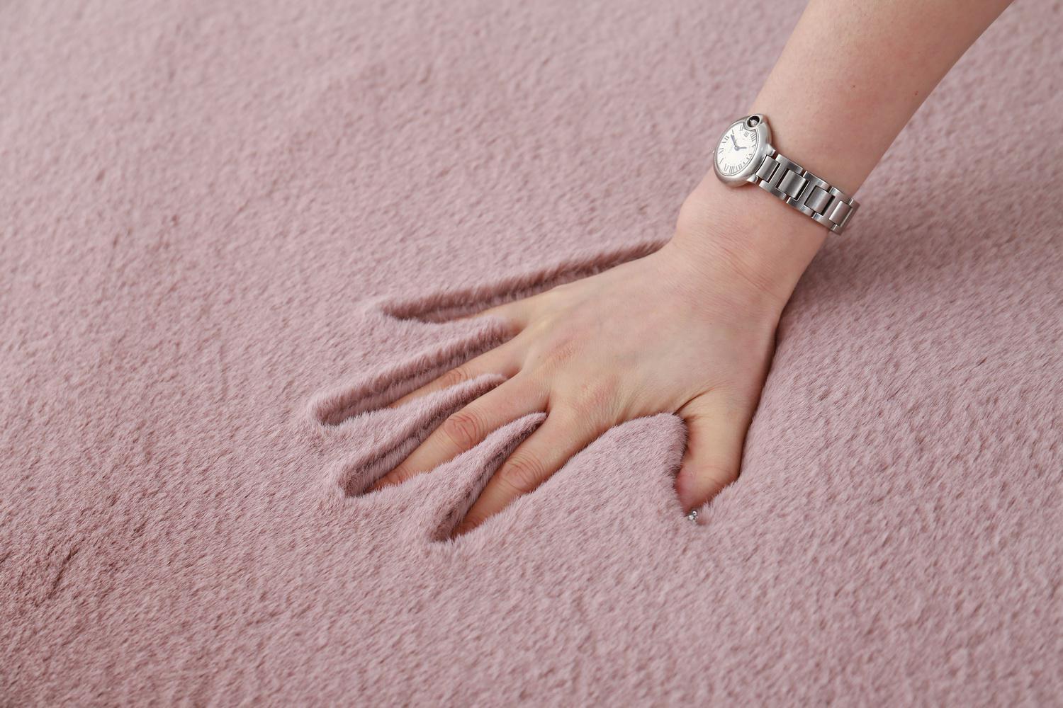Covor Heinner Shaggy soft blanita Roz Pudra 200x300 cm