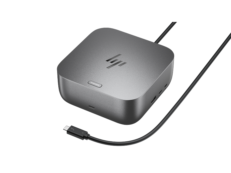 HP Dock Thunderbolt 4 G6 100W, Dimensiuni: 12.1 x 12.1 x 4.95 cm, Greutate: 0.74Kg, 3yw