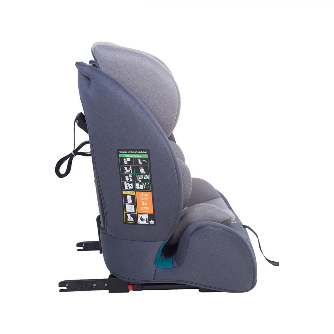 Scaun auto 76-150CM(15M-12Y), R129, isofix si top tether, gri, U-Grow