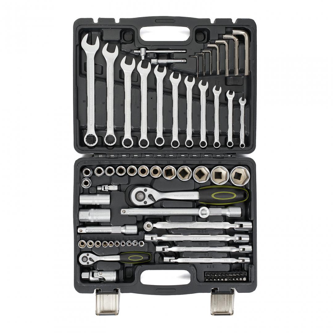 HR TRUSA 77 PIESE 1/4"&1/2" CR-V