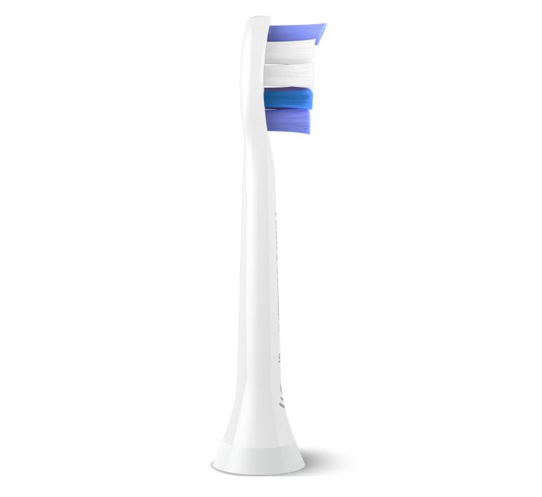 Rezerve PHILIPS Sonicare Sensitive HX6054/87, Pachet de 4 capete de periere, Standard, Click-on, Sincronizarea modurilor BrushSync, Alb, L x A x I (mm) 25.7x60x230.5