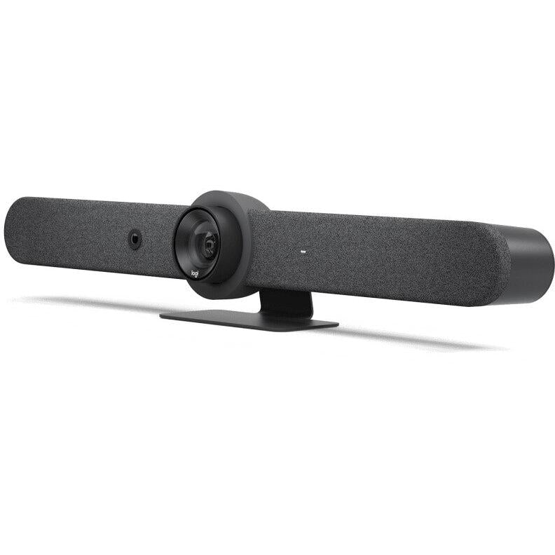 Sistem videoconferinta Logitech Rally Bar, Ultra-HD 4K, zoom optic 5x, microfoane beamforming, certificata Zoom & Microsoft Teams, Graphite