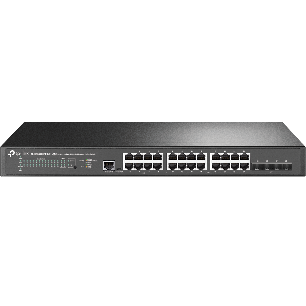 Switch TP-Link SG3428XPP-M2, 2.5G, 24 porturi, PoE
