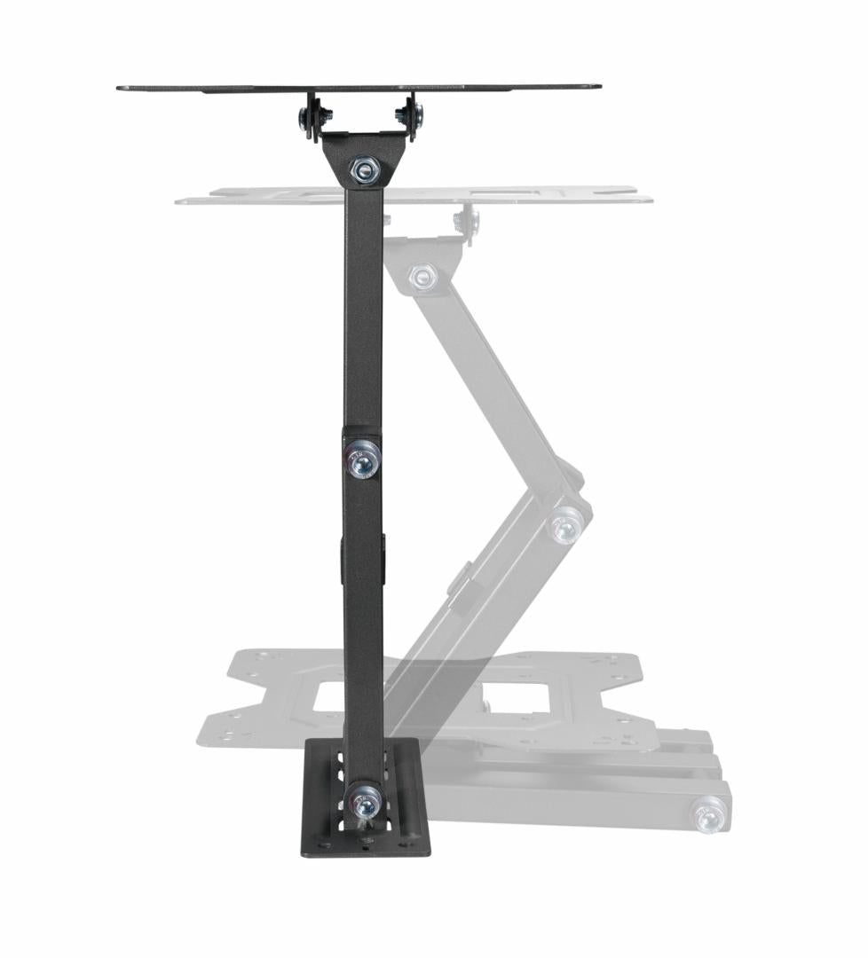 Suport de perete Akai cu inclinatie +3/-10°, diagonala display 23"-43", VESA min. 100x100, VESA max. 200x200, suporta pana la 30kg, distanta fata de perete MAX 378mm, negru