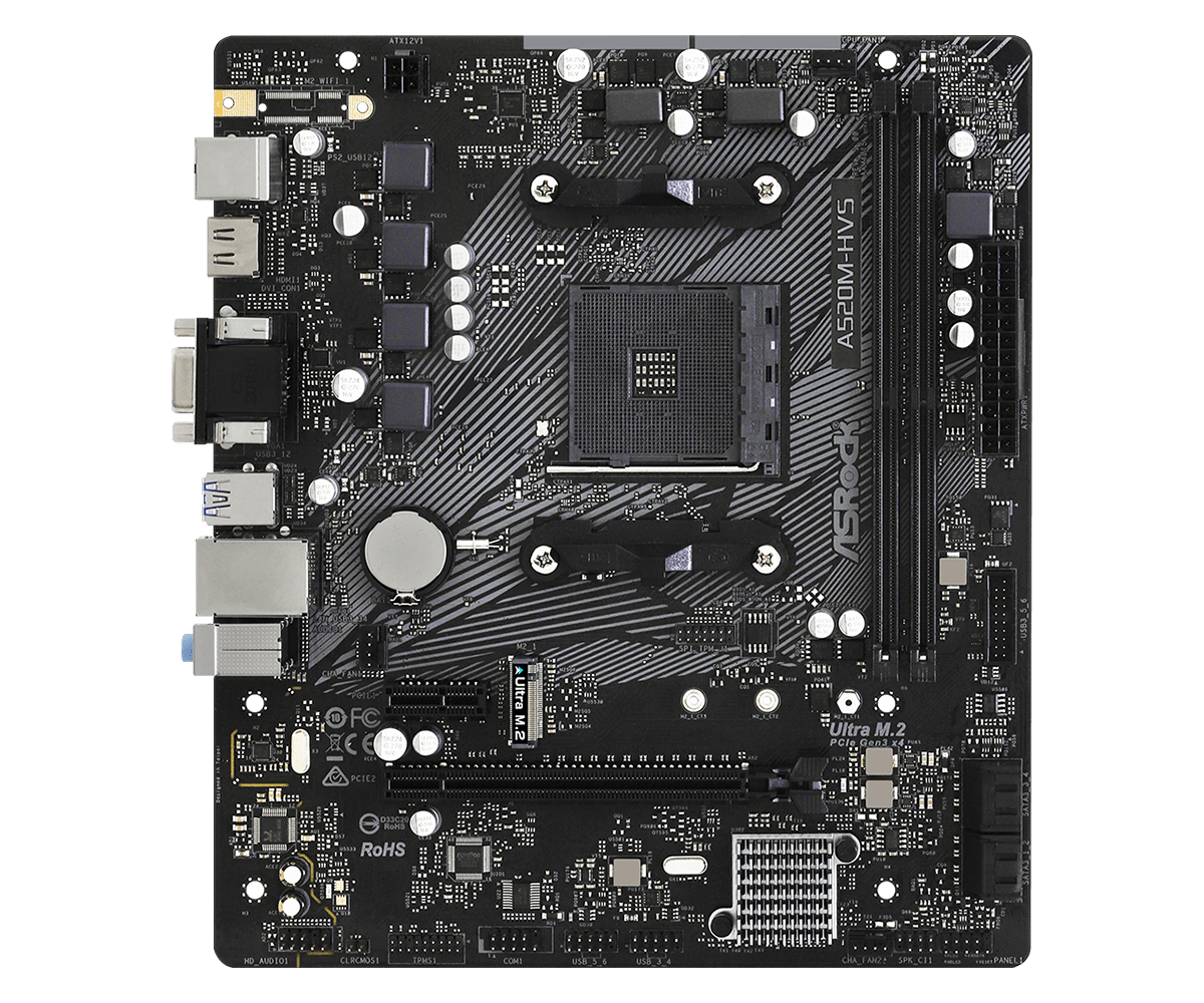 Placa de baza ASRock A520M-HVS, Socket AM4