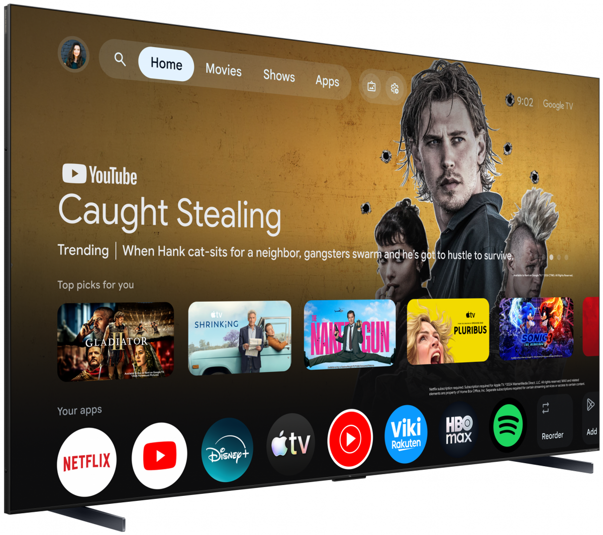 Televizor TCL RGB-MiniLed 115RM9L, 292 cm, Smart Google TV, 4K Ultra HD, 144Hz, Bang & Olufsen, Clasa D (Model 2026)