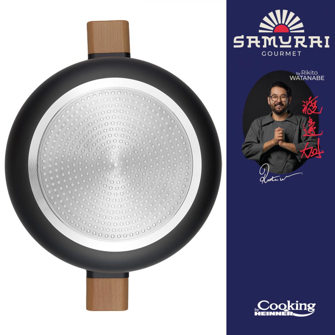 SEMIOALA ALUMINIU + CAPAC 28X14 CM, 7.8 L, RIKITO WATANABE, COOKING BY HEINNER