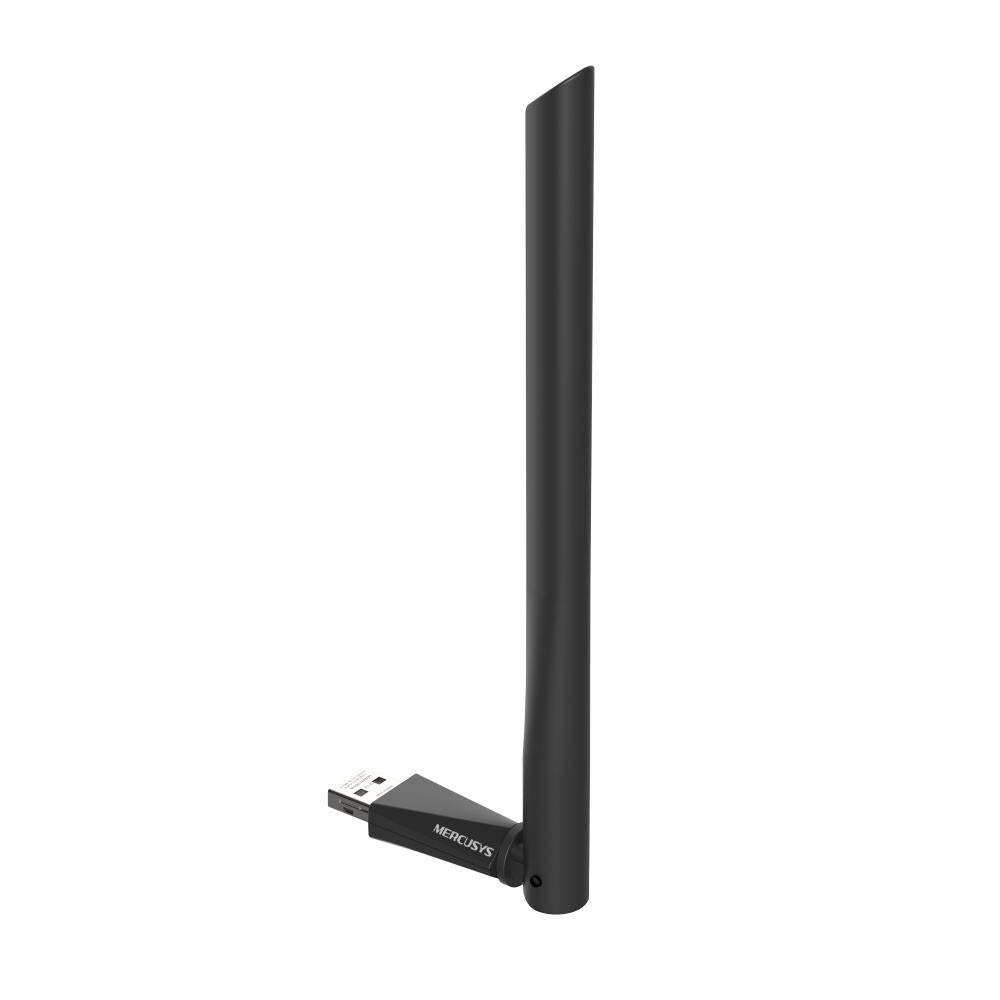 Adaptor Mercusys USB Dual Band High Gain AC1300, Standarde Wireless: IEEE 802.11 a/n/ac 5 GHz, IEEE 802.11 b/g/n 2.4 GH, Rata semnal: 5 GHz 867 Mbps, 2.4 GHz 400 Mbps, Interfata: USB 2.0, 1 antenă externă High Gain 5dBi.