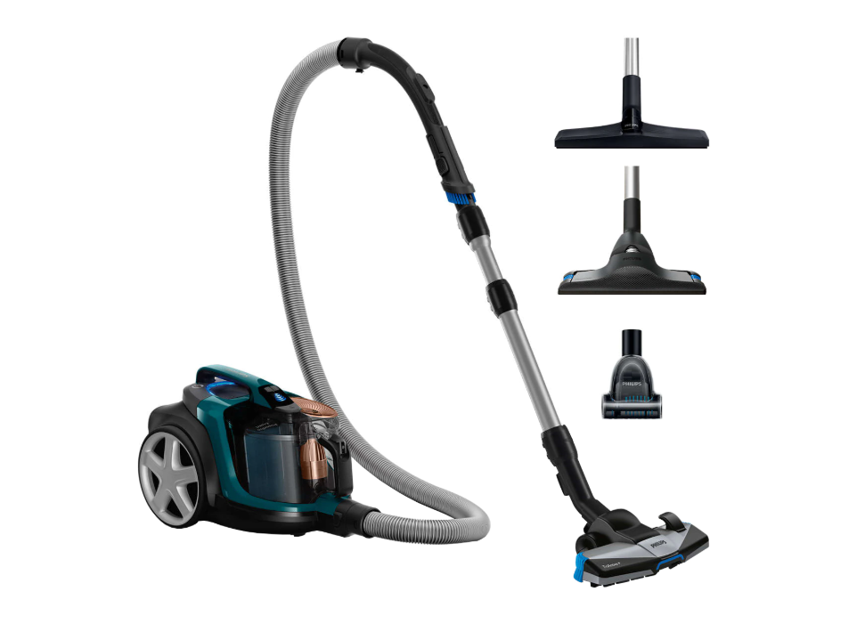 Aspirator fara sac Philips PowerPro Expert FC9744/09, 900 W, TriActive+, Eficienta energetica A+, Tub Telescopic, Verde