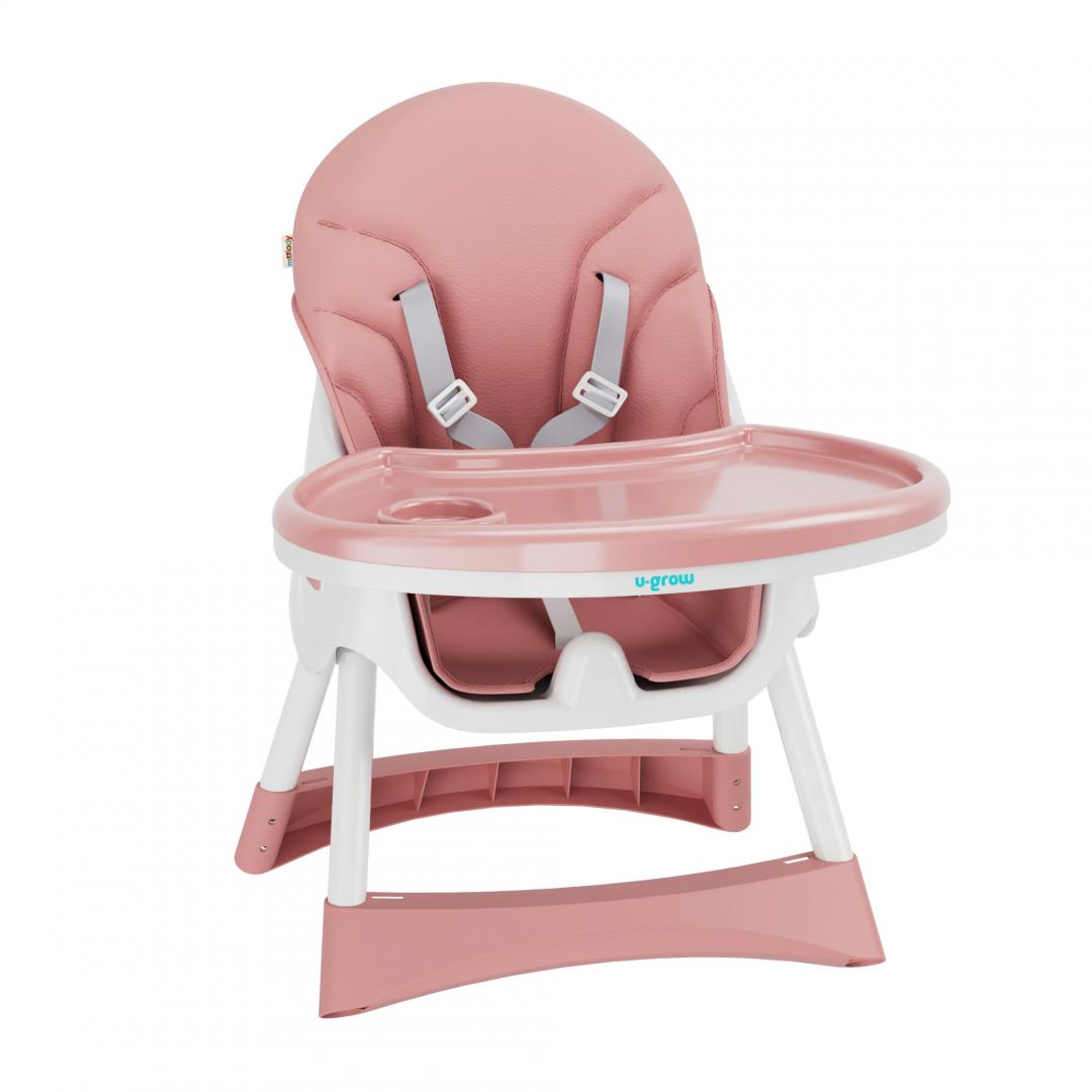 Scaun de masa 2 in 1, pliabil, roz, U-Grow