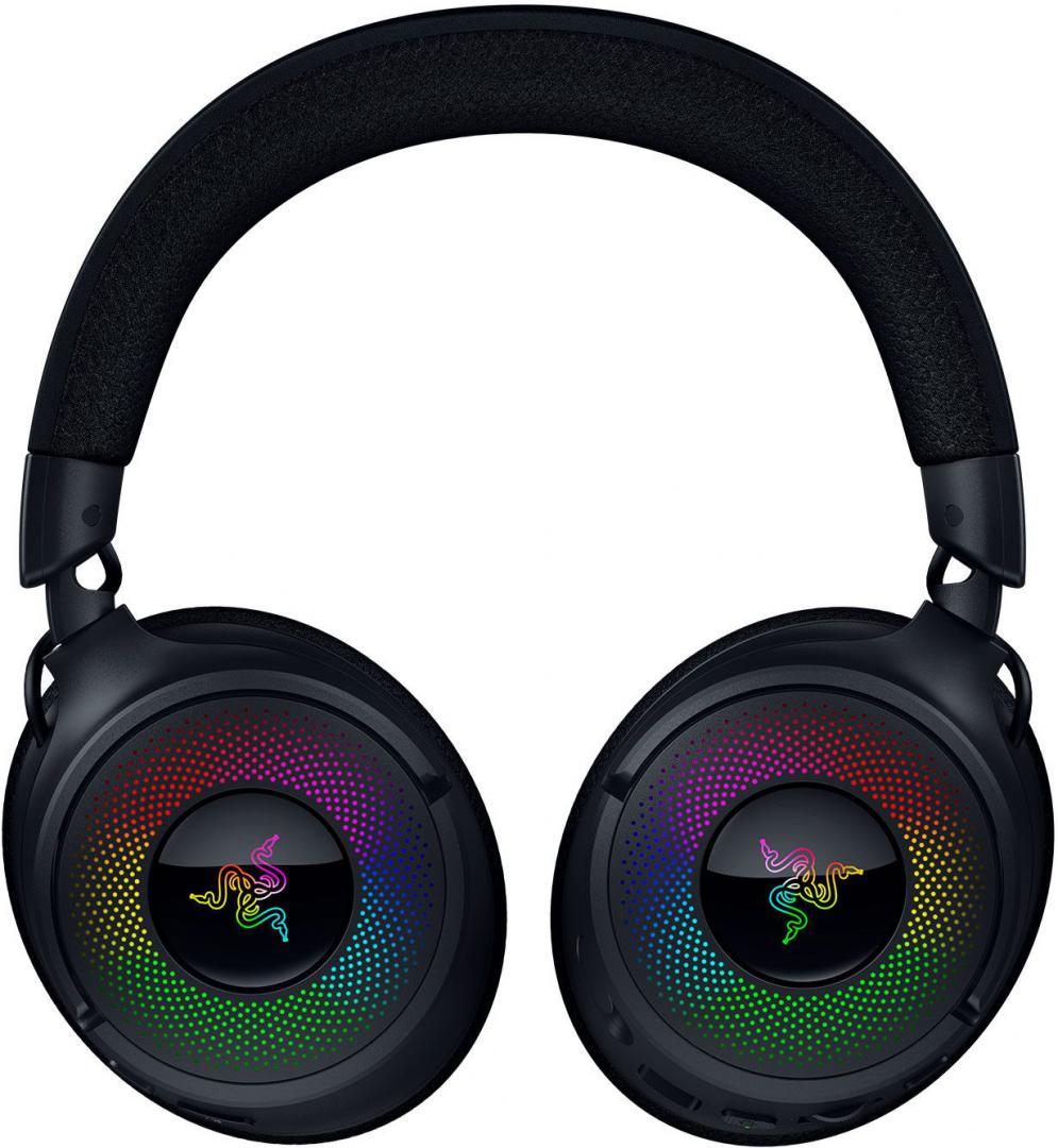 Casti Razer Kraken V4, wireless, 2.4 GHz Bluetooth, iluminare Razer Chroma™ RGB, negru