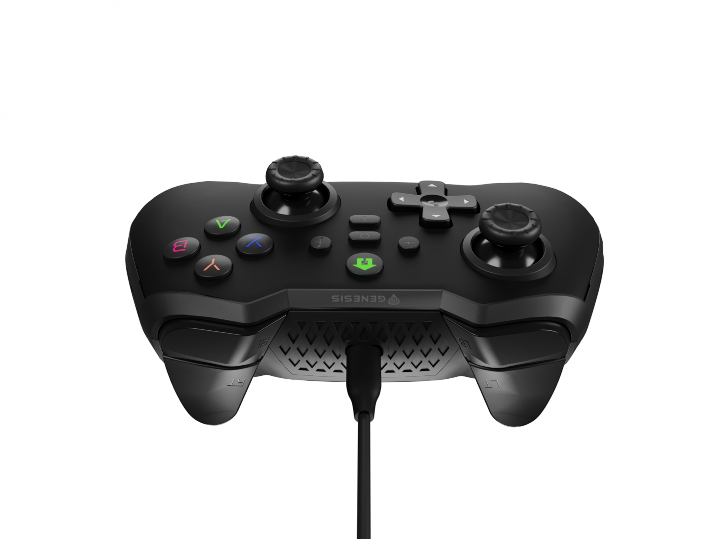 Controller cu fir Genesis Mangan 300, interfata USB, 19 butoane, negru
