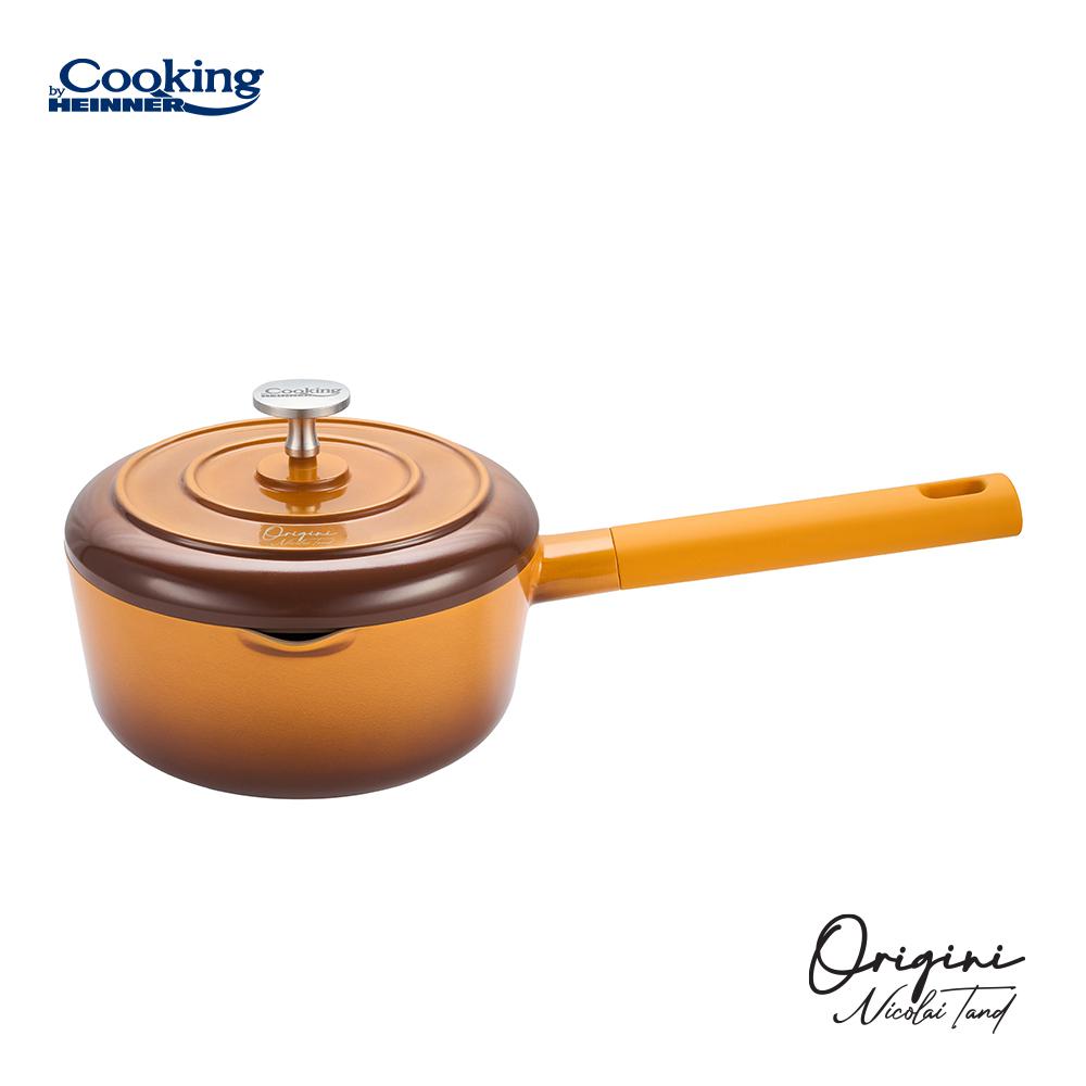 CASEROLA ALUMINIU TURNAT + CAPAC 18x8.5 CM, 1.8 L, NICOLAI TAND, ORIGINI, COOKING BY HEINNER