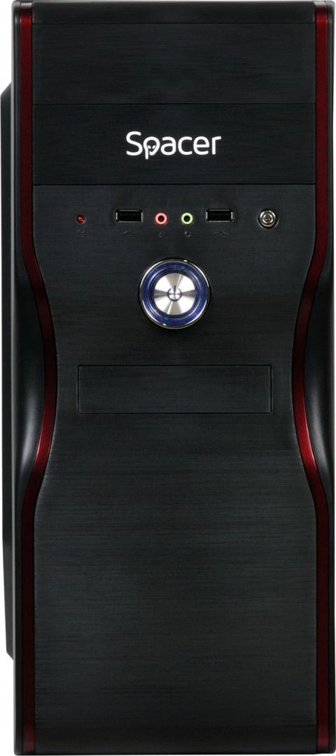 Carcasa SPACER MERCURY Mid Tower NEGRU