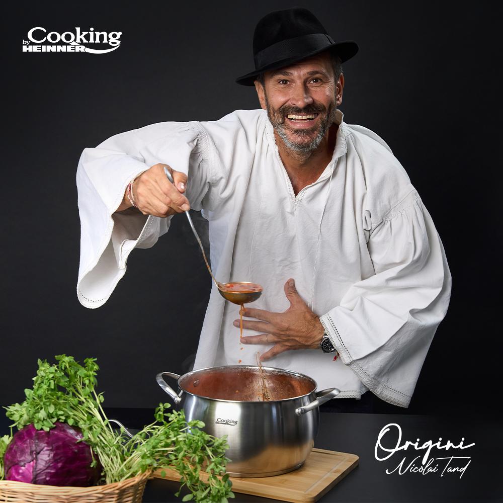 SEMIOALA INOX+CAPAC 24X13.5 CM, 6L, NICOLAI TAND, ORIGINI, COOKING BY HEINNER