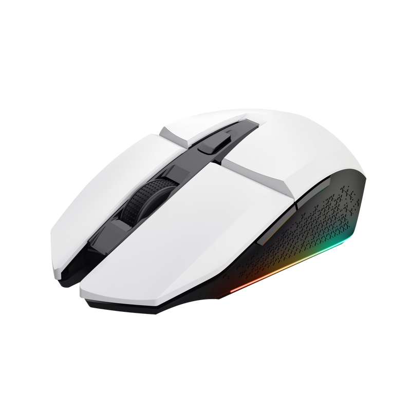Mouse Trust GXT110W Felox cu fir, 4800 DPI, alb