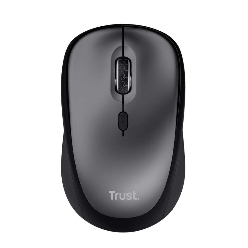 Mouse Wireless Trust Yvi+ Silent Wireless, 1600 dpi, negru