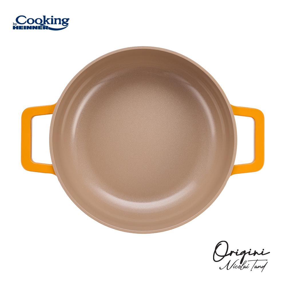 CRATITA ALUMINIU TURNAT + CAPAC 26x8 CM, 3.4L, NICOLAI TAND, ORIGINI, COOKING BY HEINNER