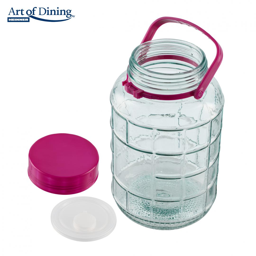 BORCAN STICLA CU CAPAC PLASTIC 8L, ART OF DINNING BY HEINNER