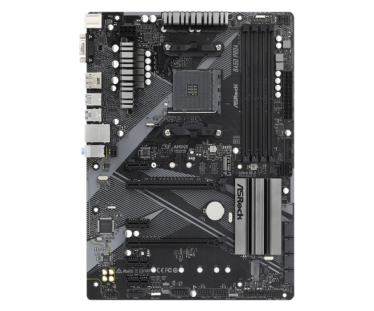 Placa de baza Asrock B450 Pro4 R2.0, AM4