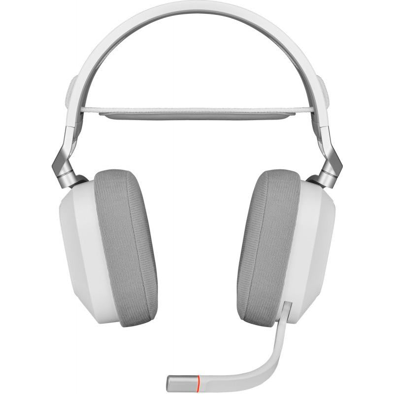 Casti cu microfon Corsair HS80 WIRELESS Surround 7.1, Multi-platform Gaming, 20Hz-40KHz, 32ohm, 116db, driver 50mm, autonomie baterie de pana la 20 de ore, alb