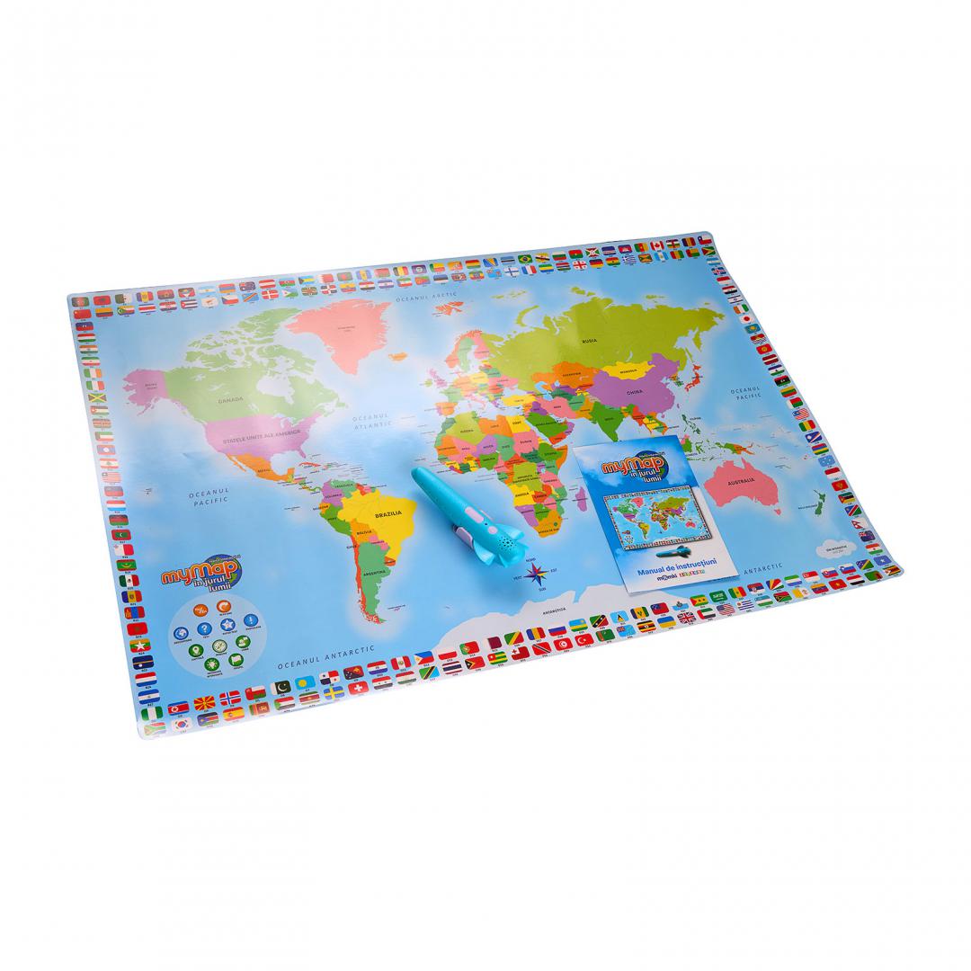 HARTA LUMII BILINGVA, RO/EN CU CREION INTERACTIV, MOMKI