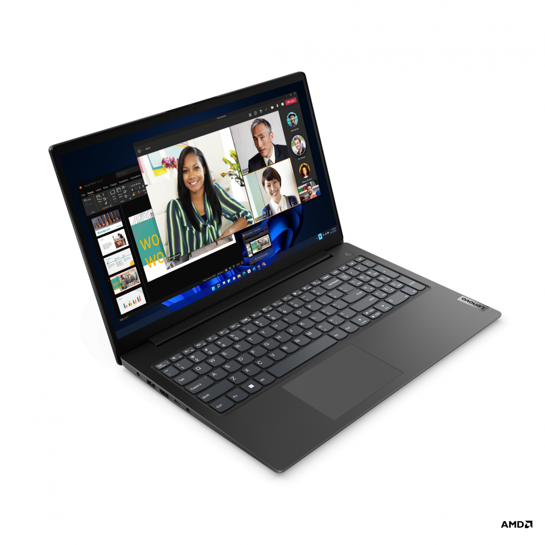 Laptop Lenovo V15 G4 AMN, 15.6" FHD, AMD Ryzen™ 5 7520U, Integrated AMD Radeon™ 610M Graphics, RAM 8GB, SSD 512GB, 3YD DOS