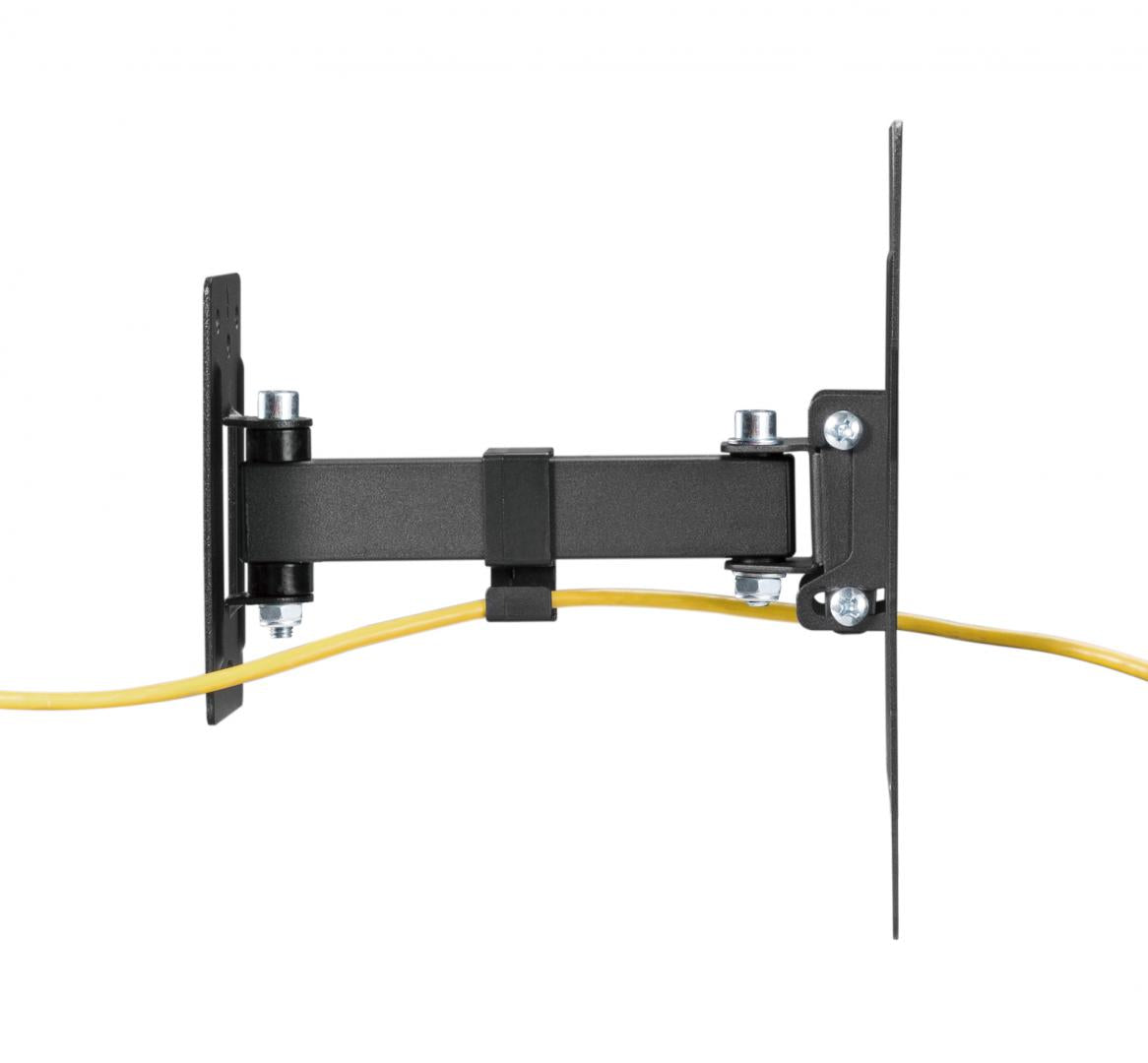 Suport TV de perete Serioux, TV68-221, compatibilitate dimensiune ecran: 23"-43", compatibilitate VESA:100x100, 100x200, 200x100, 200x200, greutate maximă suportata: 30kg, distanta fata de perete: 56~204mm, inclinare: +5°~-8°, pivotare: +90°~-90°