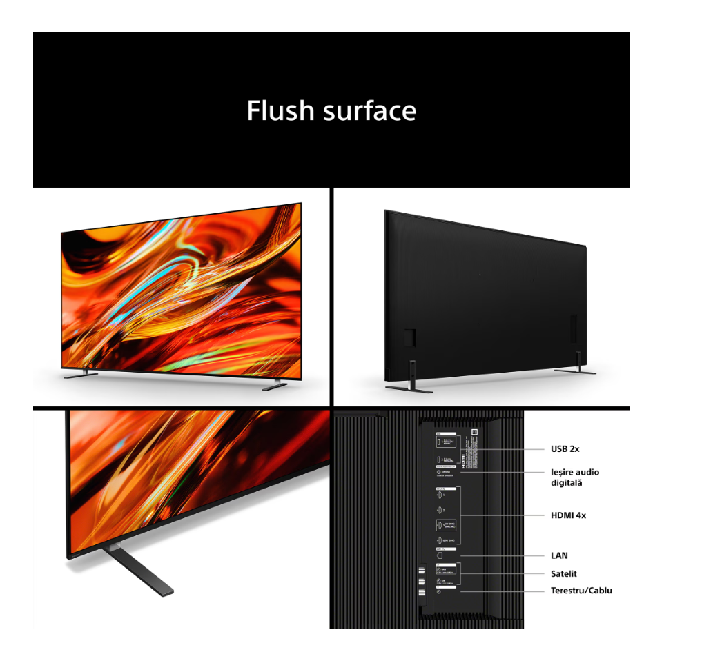 Televizor Sony BRAVIA XR 7 II True RGB LED 55XR75M2, 139 cm, Smart Google TV, 4K Ultra HD, 120Hz, Clasa E (Model 2026)