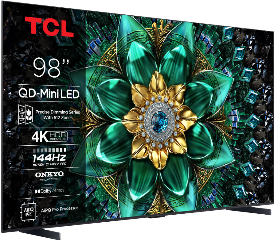 Televizor TCL Mini LED 98Q6C, 248 cm, Smart Google TV, 4K Ultra HD, (Model 2025)